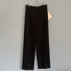 Nina Leonard NWT Pull on Pants Size Med Black Creased Seam Sold on QVC NWT